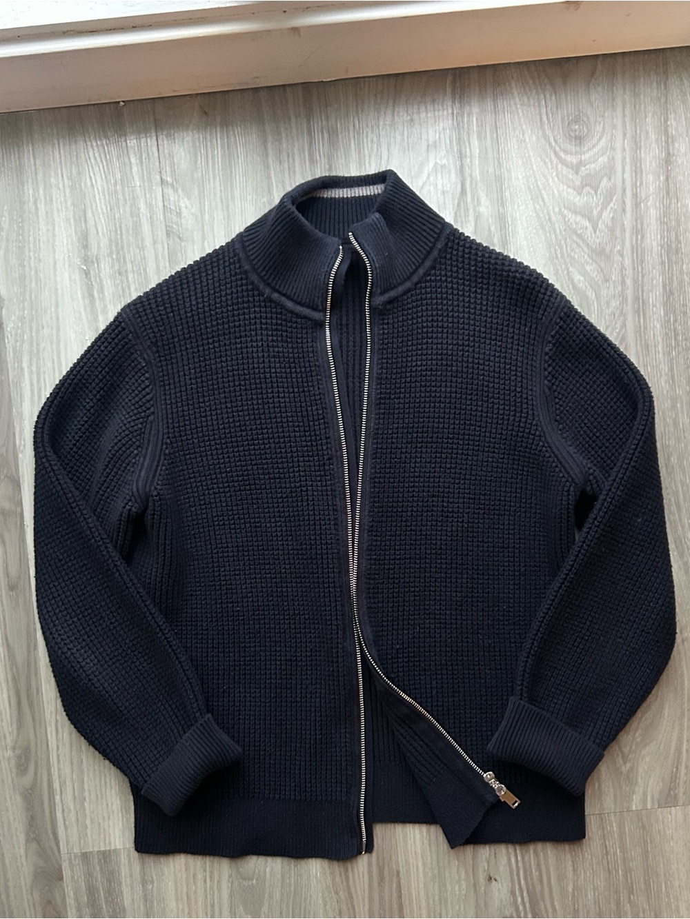 Theory | Gary Full Zip Jacket, Heavyweight Knit in Navy (S)